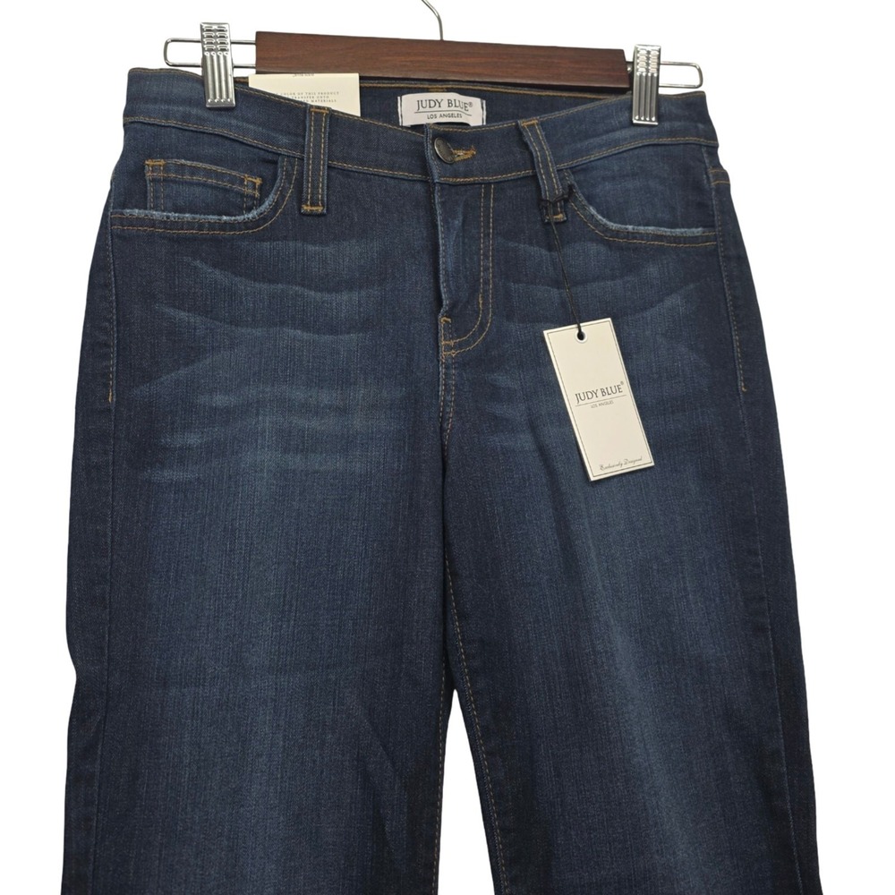 Judy Blue 8390 Handsand Rayon Skinny Jeans Dark Wash Soft Stretch Women 5/27 NWT - Picture 3 of 13